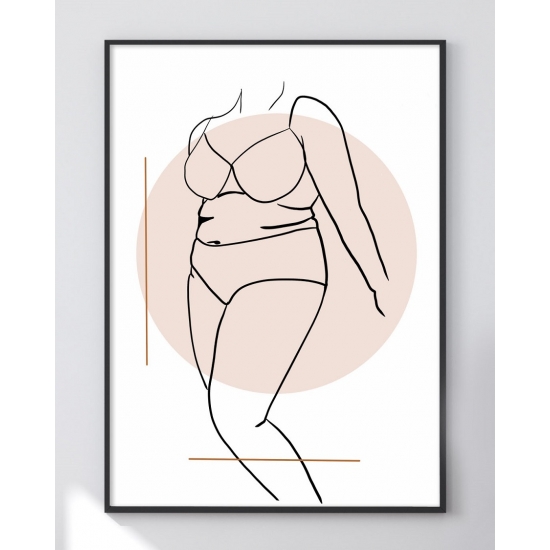 Minimalistyczny Plakat, Dziewczyna 3 (40x50)